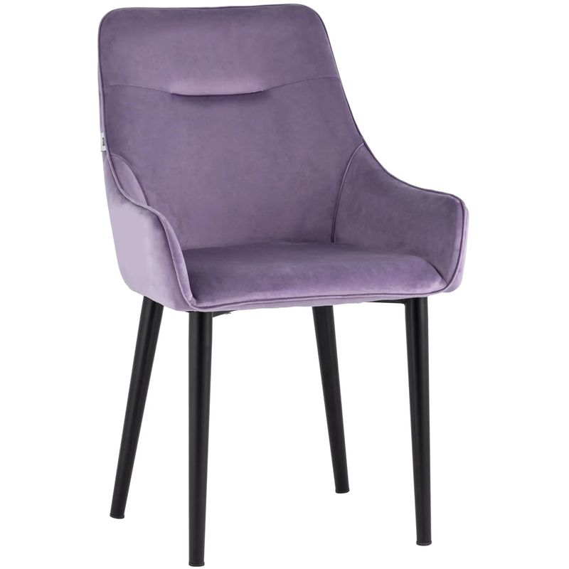 Стул Joan Chair Сиреневый Велюр Сиреневый Черный Стул Joan Chair Сиреневый Велюр Сиреневый Черный в Тюмени | Loft Concept