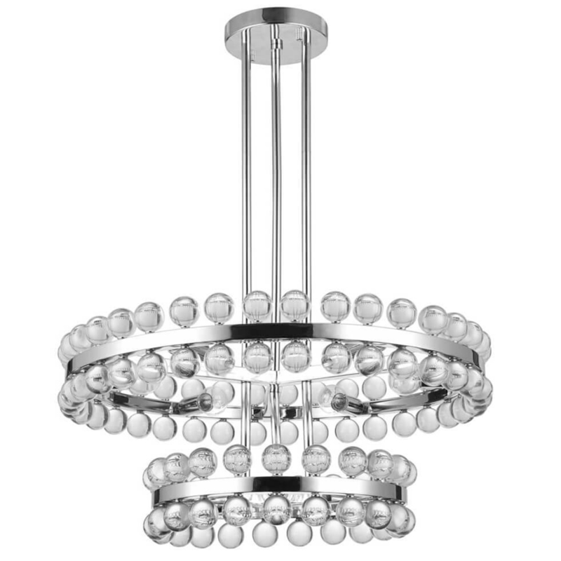 Sacramento Transparent Balls Two Circle Chandelier Хром Прозрачный Sacramento Transparent Balls Two Circle Chandelier Хром Прозрачный в Тюмени | Loft Concept