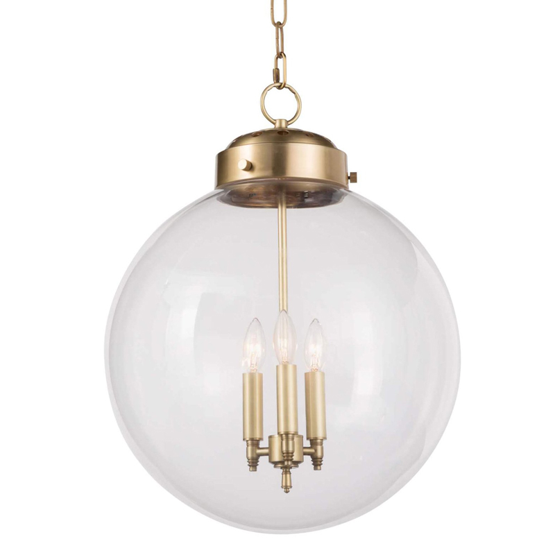 Подвесной светильник Conor Globe Hanging lamp Gold Золотой Прозрачный (Transparent) Подвесной светильник Conor Globe Hanging lamp Gold Золотой Прозрачный (Transparent) в Тюмени | Loft Concept