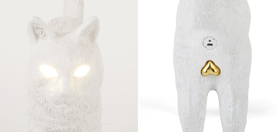 Лампа Seletti Jobby The Cat White Лампа Seletti Jobby The Cat White - Loft-Concept в Тюмени