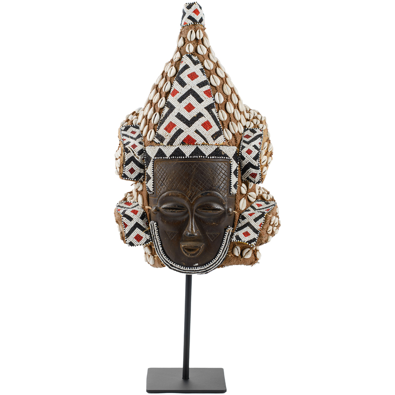 Маска African Mask with Sophisticated headgear Коричневый Мульти Черный Маска African Mask with Sophisticated headgear Коричневый Мульти Черный в Тюмени | Loft Concept
