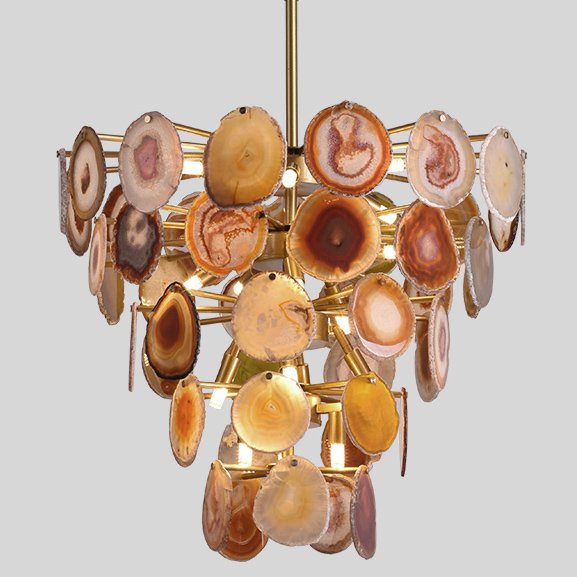 Люстра MARJORIE SKOURAS BEBE CHANDELIER AGATE natural Золотой Люстра MARJORIE SKOURAS BEBE CHANDELIER AGATE natural Золотой в Тюмени | Loft Concept