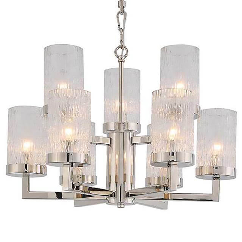 Люстра Kelly Silver Small с Рельефным Стеклом Серебряный Люстра Kelly Silver Small с Рельефным Стеклом Серебряный в Тюмени | Loft Concept