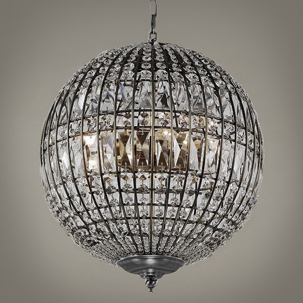 Люстра Gatsby Sphere Chandelier Silver Серебряный Люстра Gatsby Sphere Chandelier Silver Серебряный в Тюмени | Loft Concept