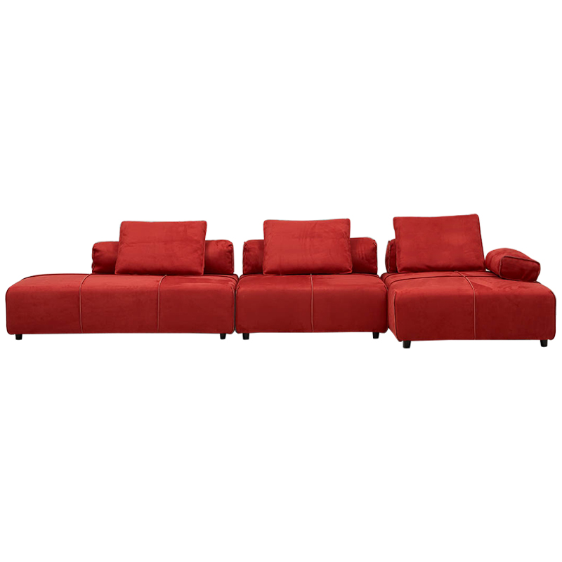 Угловой диван Quinn Red Sofa Красный Угловой диван Quinn Red Sofa Красный в Тюмени | Loft Concept