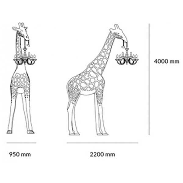 Торшер черный жираф в натуральную величину Giraffe Lamp large size Торшер черный жираф в натуральную величину Giraffe Lamp large size в Тюмени