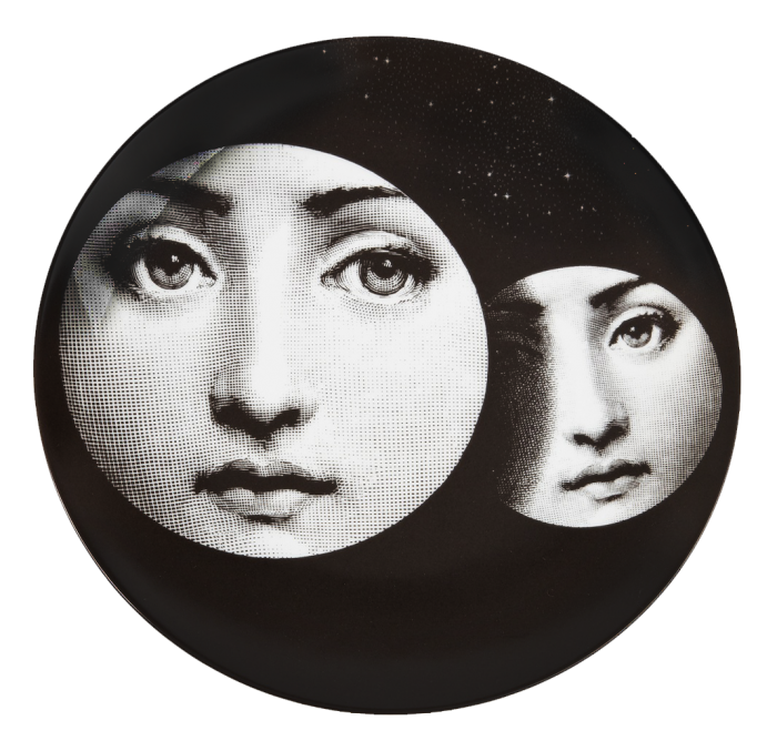 Декоративная тарелка Fornasetti 150 Черный Декоративная тарелка Fornasetti 150 Черный в Тюмени | Loft Concept