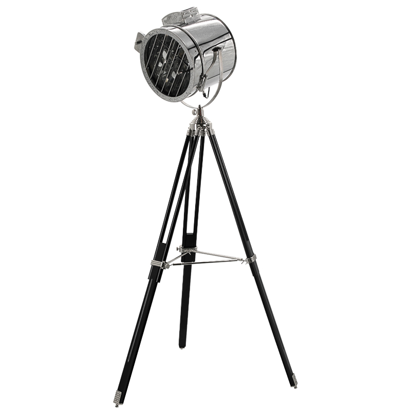 Напольная лампа Riflettore Floor Standing Light Черный Хром Напольная лампа Riflettore Floor Standing Light Черный Хром в Тюмени | Loft Concept