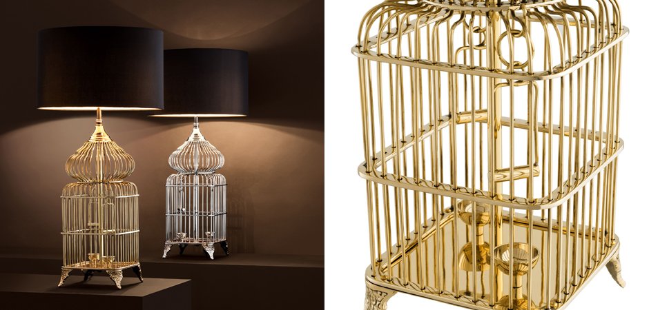 Настольная лампа Eichholtz Table Lamp La Cage Brass - Loft-Concept в Тюмени