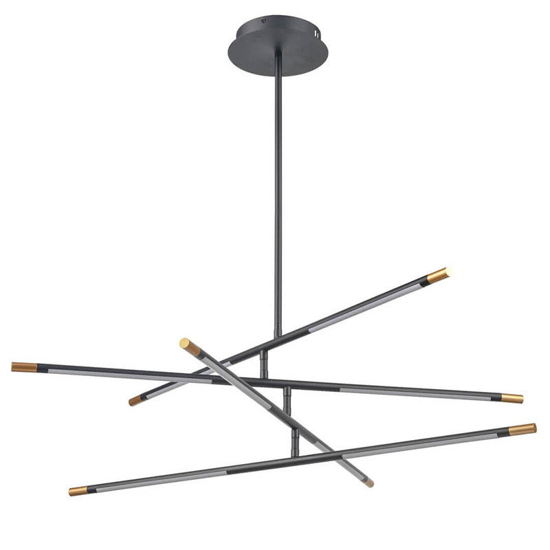 Люстра Drawing Line Gold Black Золотой Черный Люстра Drawing Line Gold Black Золотой Черный в Тюмени | Loft Concept