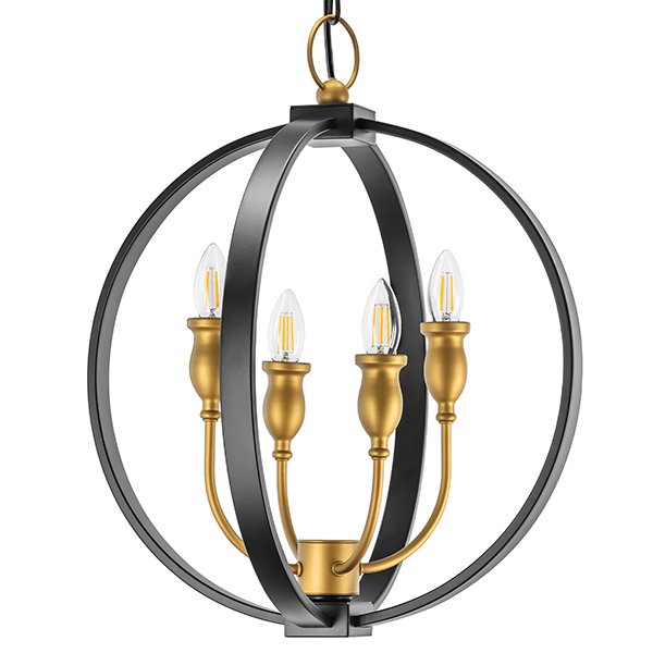 Люстра Olivier Frosted Gold Candles Черный Золотой Люстра Olivier Frosted Gold Candles Черный Золотой в Тюмени | Loft Concept