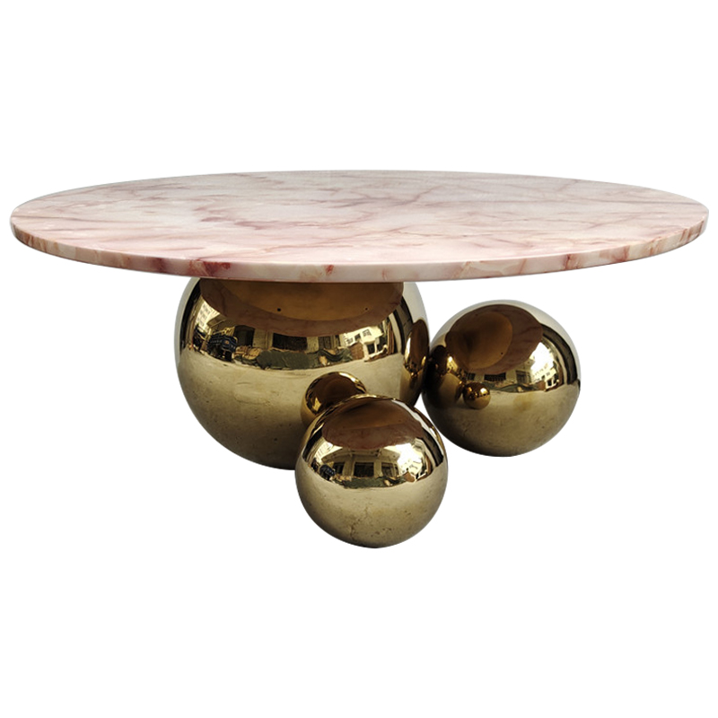 Кофейный стол Ball Metal Gold Coffee Table Золотой Дымчатая Роза Кофейный стол Ball Metal Gold Coffee Table Золотой Дымчатая Роза в Тюмени | Loft Concept