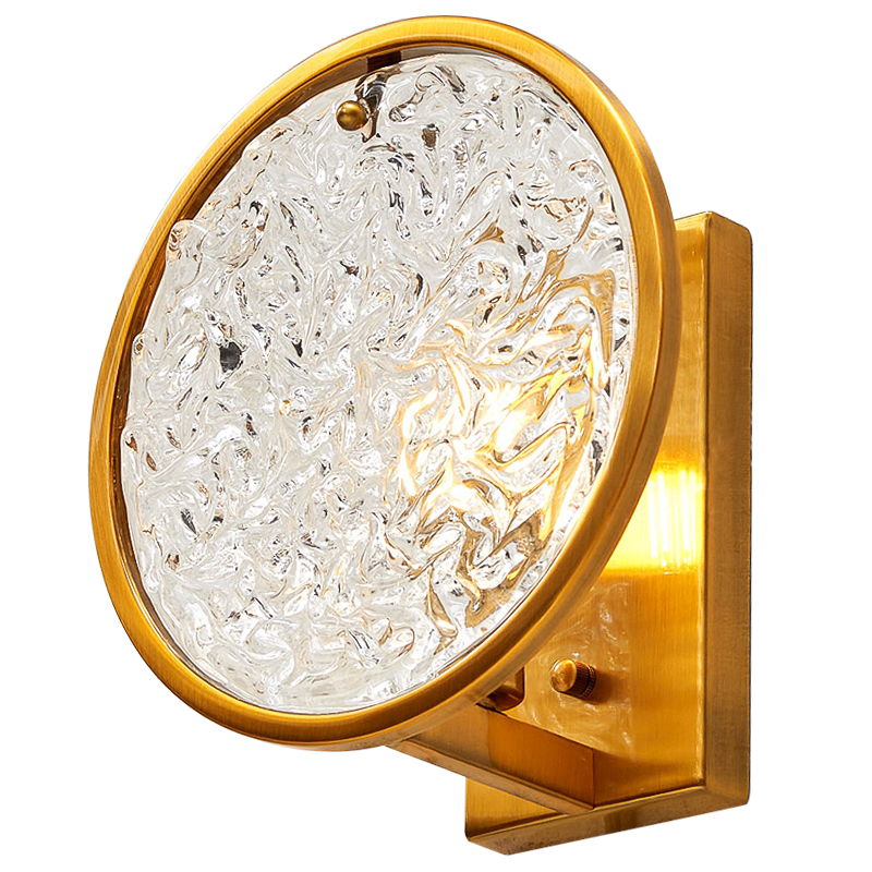 Бра Geraldine Glass Sconce Прозрачное Стекло Латунь Бра Geraldine Glass Sconce Прозрачное Стекло Латунь в Тюмени | Loft Concept