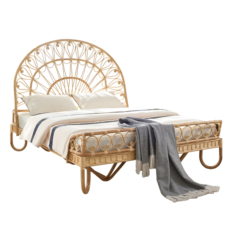 Кровать Boho Wicker Bed Древесина Кровать Boho Wicker Bed Древесина в Тюмени | Loft Concept