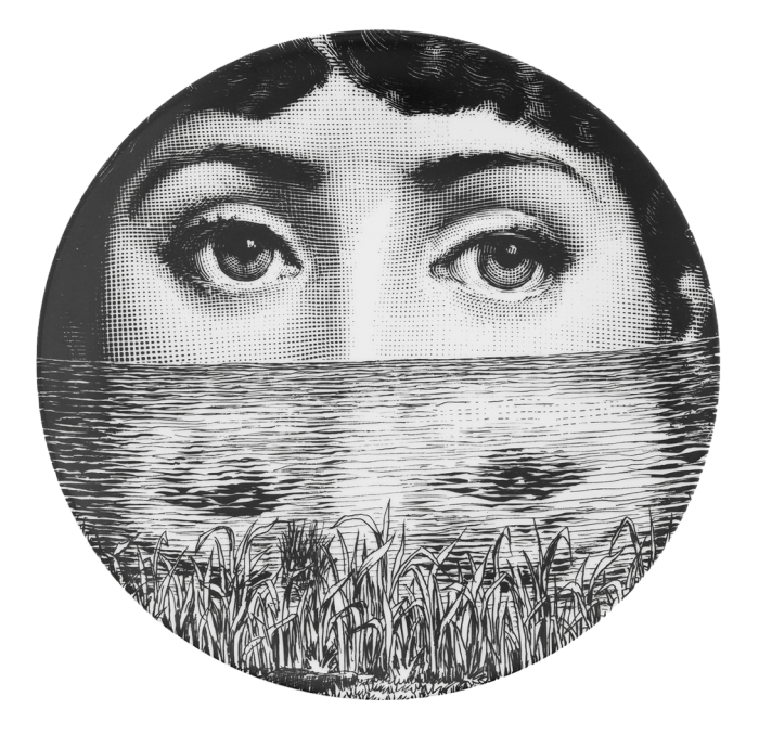 Декоративная тарелка Fornasetti 089 Черный Декоративная тарелка Fornasetti 089 Черный в Тюмени | Loft Concept