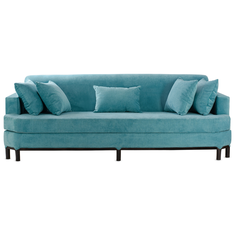 Диван Marita Sofa Бирюзовый Черный Диван Marita Sofa Бирюзовый Черный в Тюмени | Loft Concept