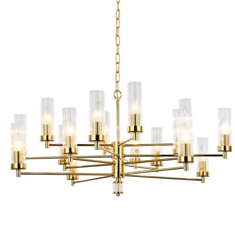 Люстра Jeanette Chandelier Gold 85 Глянцевое золото Прозрачный Люстра Jeanette Chandelier Gold 85 Глянцевое золото Прозрачный в Тюмени | Loft Concept