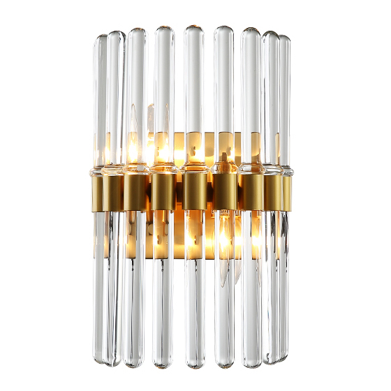 Бра Glass Tubes Sconces Прозрачный Золотой Бра Glass Tubes Sconces Прозрачный Золотой в Тюмени | Loft Concept