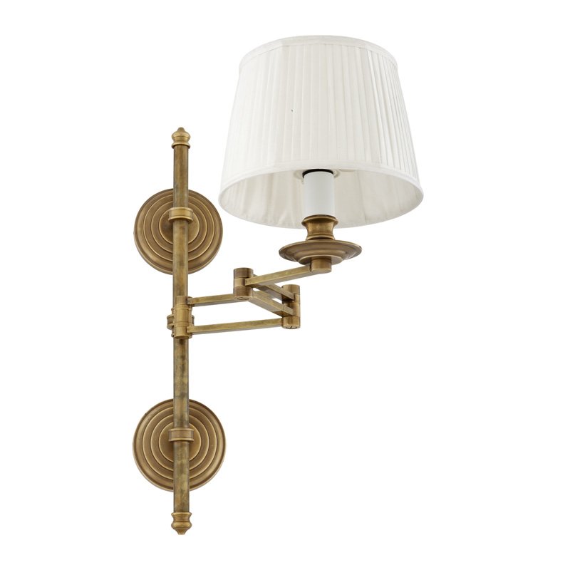 Бра Wall Lamp Favonius Brass Латунь Белый Бра Wall Lamp Favonius Brass Латунь Белый в Тюмени | Loft Concept