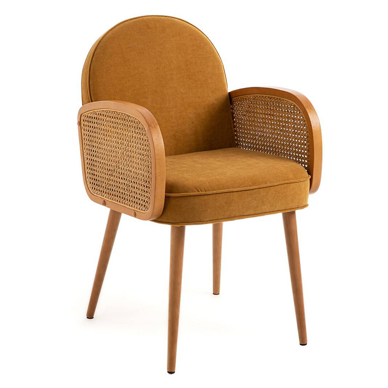 Стул Morten Wicker Mustard Chair Горчичный Стул Morten Wicker Mustard Chair Горчичный в Тюмени | Loft Concept