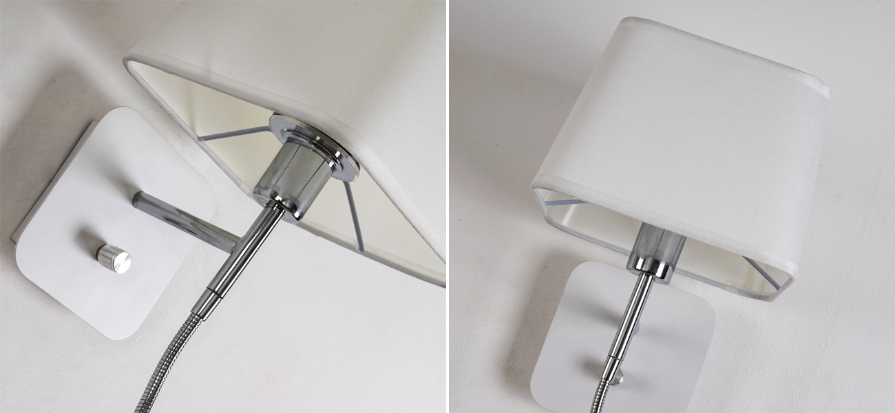 Бра с абажуром и гибким спотом Trumpet Lamp - фото