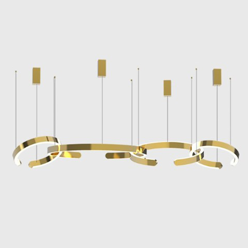 Люстра 4 горизонтальных кольца 4 Horizontal Rings Золотой Люстра 4 горизонтальных кольца 4 Horizontal Rings Золотой в Тюмени | Loft Concept