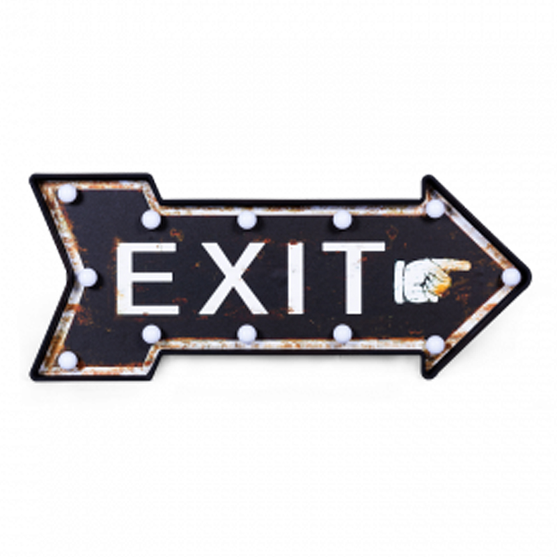 Аксессуар на стену Exit Белый Темно-синий Аксессуар на стену Exit Белый Темно-синий в Тюмени | Loft Concept