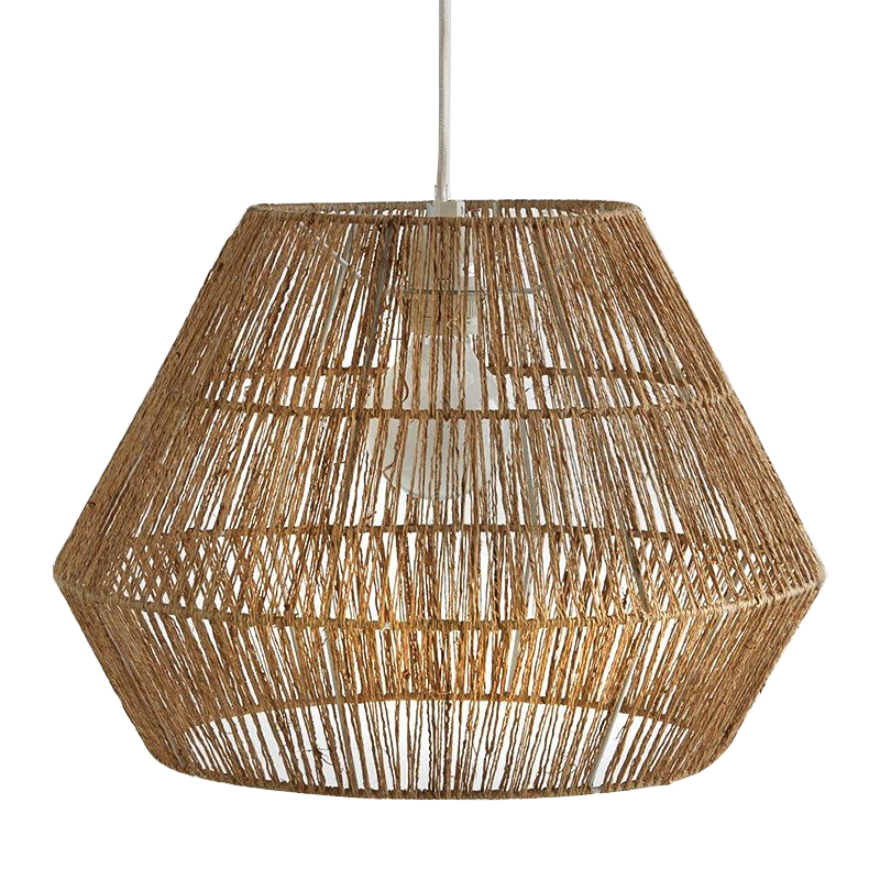 Подвесной светильник Signe Wicker Hemp Beige Бежевый Подвесной светильник Signe Wicker Hemp Beige Бежевый в Тюмени | Loft Concept