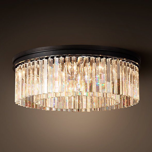 Люстра RHYS Prism C80–8–2 Черный Прозрачное Стекло Дымчатый (Smoke) Янтарь (Amber) в Тюмени | Loft Concept 