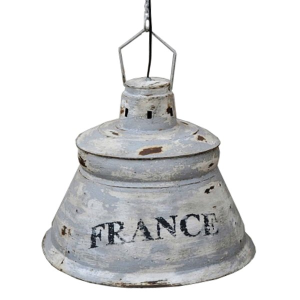 Подвесной светильник винтаж Loft France Серый Подвесной светильник винтаж Loft France Серый в Тюмени | Loft Concept