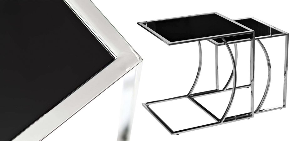 Приставной стол Metal Crescent Side Table Chromium Приставной стол Metal Crescent Side Table Chromium - Loft-Concept в Тюмени