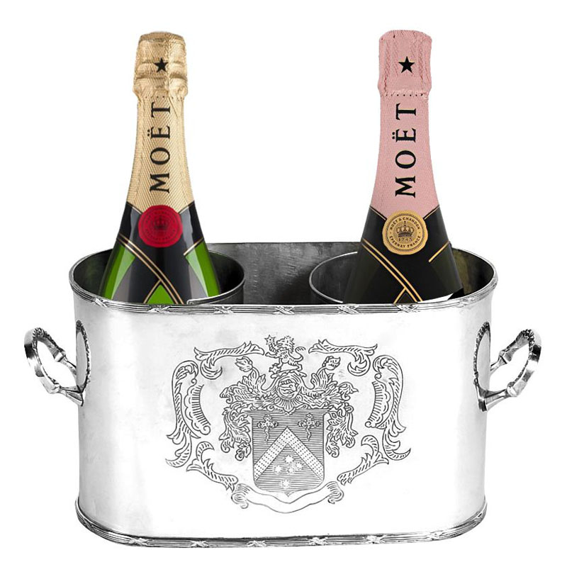 Ведерко для шампанского Eichholtz WINE COOLER MAGGIA DOUBLE Никель Ведерко для шампанского Eichholtz WINE COOLER MAGGIA DOUBLE Никель в Тюмени | Loft Concept