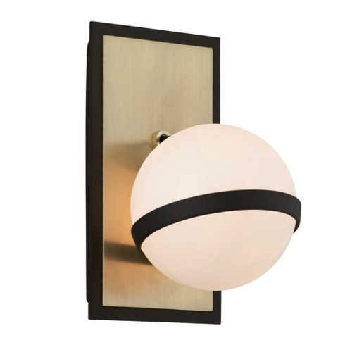 Бра Troy Lighting Ace Wall Sconce Латунь Черный Молочный Бра Troy Lighting Ace Wall Sconce Латунь Черный Молочный в Тюмени | Loft Concept