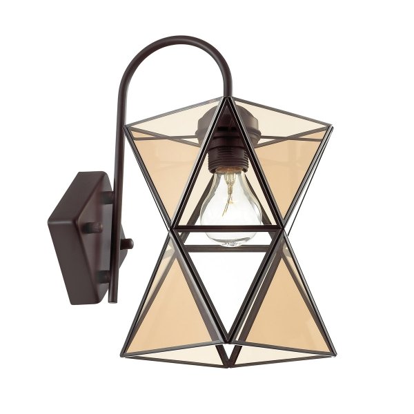 Бра PolyPyramid Glass Bra Cognac Янтарь (Amber) Бра PolyPyramid Glass Bra Cognac Янтарь (Amber) в Тюмени | Loft Concept