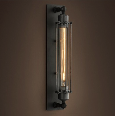 Бра настенное Loft Industrial Edison Cage Momo Графит Черный Бра настенное Loft Industrial Edison Cage Momo Графит Черный в Тюмени | Loft Concept