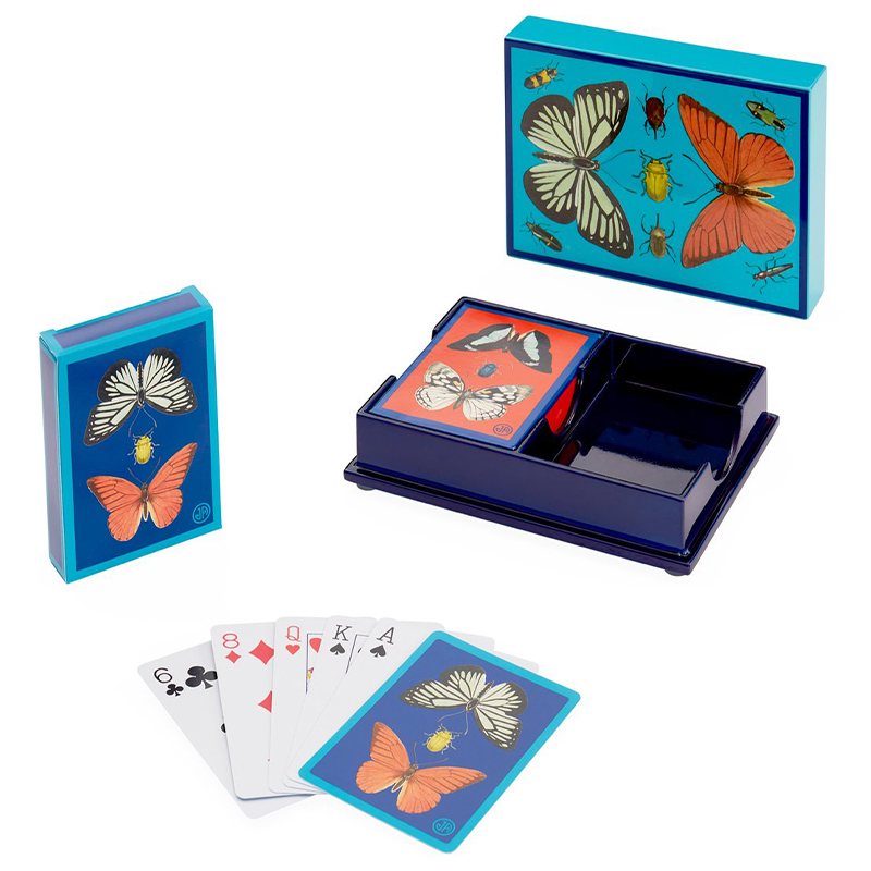 Игральные карты BOTANIST LACQUER CARD SET Jonathan Adler Синий Голубой Мульти Игральные карты BOTANIST LACQUER CARD SET Jonathan Adler Синий Голубой Мульти в Тюмени | Loft Concept
