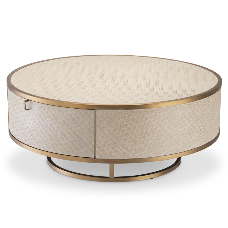 Кофейный стол Eichholtz Coffee Table Napa Valley oak Бежевый Матовая латунь Кофейный стол Eichholtz Coffee Table Napa Valley oak Бежевый Матовая латунь в Тюмени | Loft Concept