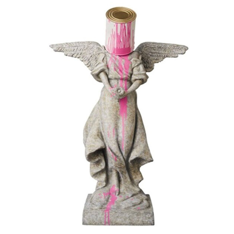 Статуэтка Banksy Rosa Engel Statue Серый Розовый Статуэтка Banksy Rosa Engel Statue Серый Розовый в Тюмени | Loft Concept