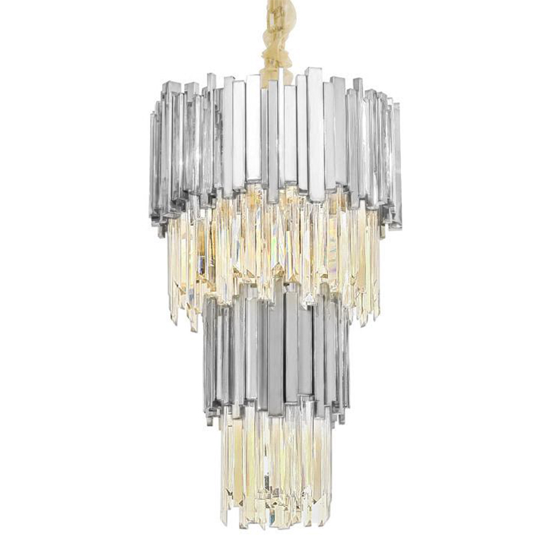 Люстра многоярусная Luxxu Modern Cascade Chandelier Silver Metal Glass 45 Серебряный Прозрачное Стекло Люстра многоярусная Luxxu Modern Cascade Chandelier Silver Metal Glass 45 Серебряный Прозрачное Стекло в Тюмени | Loft Concept