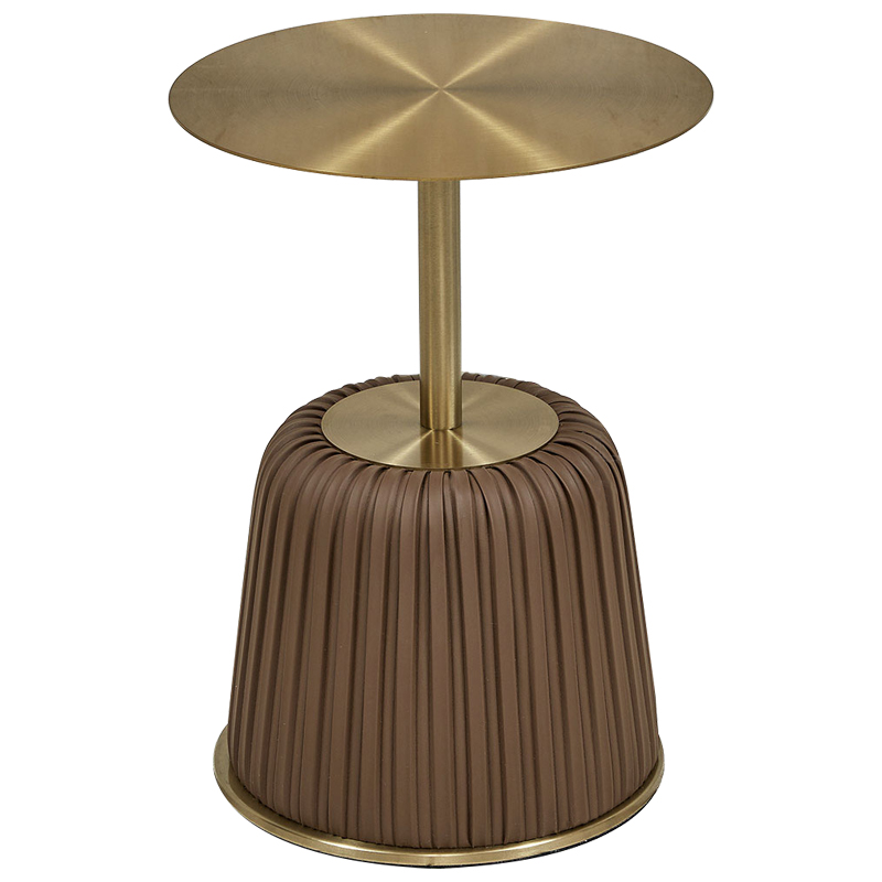 Приставной стол Orlaith Brown Gold Side Table Золотой Коричневый Приставной стол Orlaith Brown Gold Side Table Золотой Коричневый в Тюмени | Loft Concept