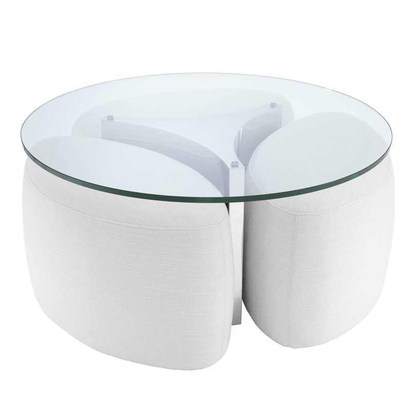 Кофейный стол Eichholtz Coffee Table Modus stainless steel Белый Прозрачный Нержавеющая сталь Кофейный стол Eichholtz Coffee Table Modus stainless steel Белый Прозрачный Нержавеющая сталь в Тюмени | Loft Concept