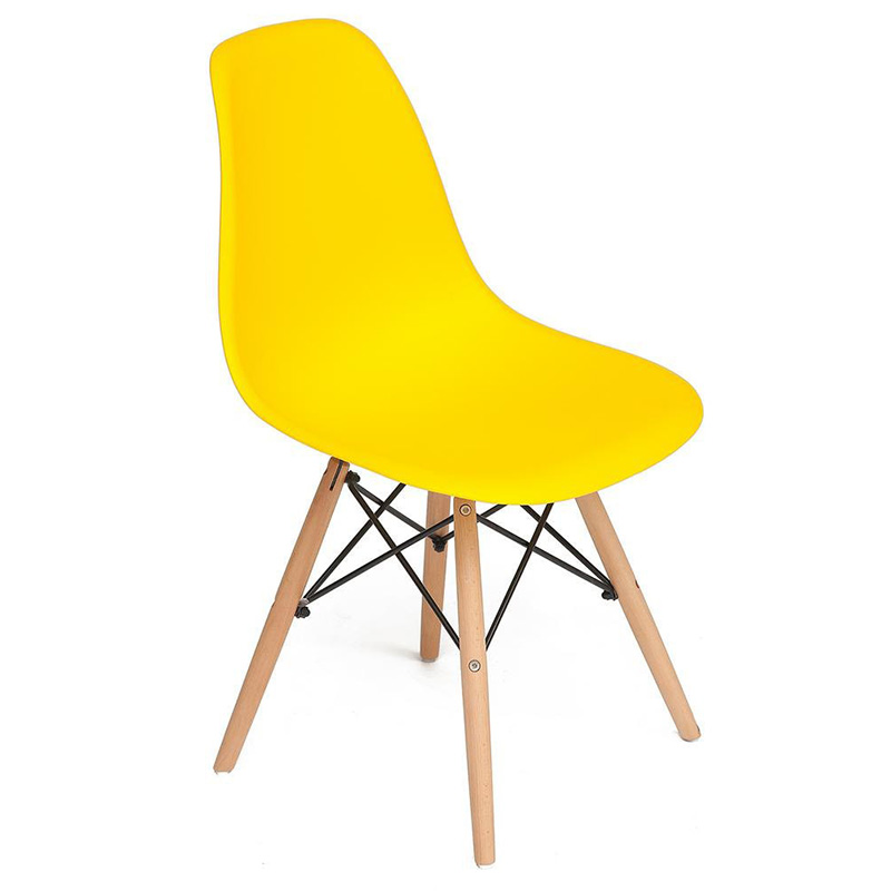Стул DSW yellow Желтый Древесина в Тюмени | Loft Concept 