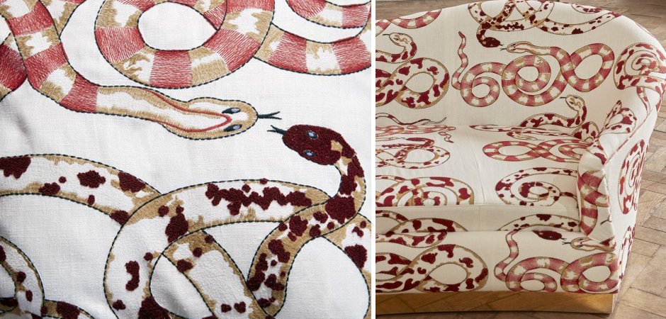 Диван KELLY SOFA Venimeuses Snake Embroidery Диван KELLY SOFA Venimeuses Snake Embroidery - Loft-Concept в Тюмени