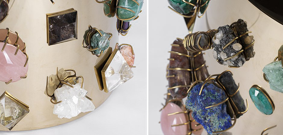 Табурет с полудрагоценными камнями Kelly Wearstler BEJEWELED STOOL Табурет с полудрагоценными камнями Kelly Wearstler BEJEWELED STOOL - Loft-Concept в Тюмени