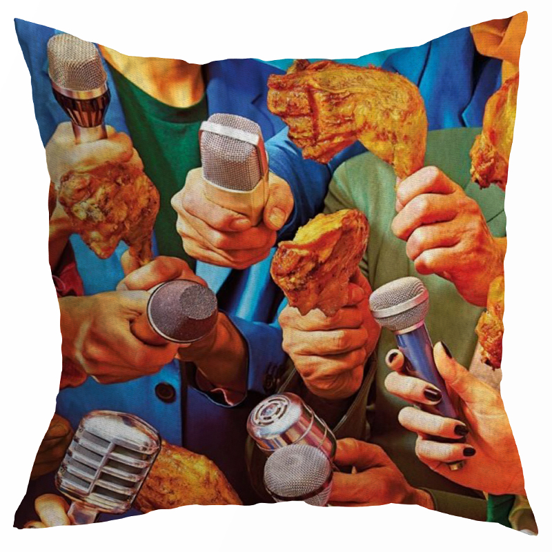 Декоративная подушка Seletti Cushion Reporters Мульти Декоративная подушка Seletti Cushion Reporters Мульти в Тюмени | Loft Concept