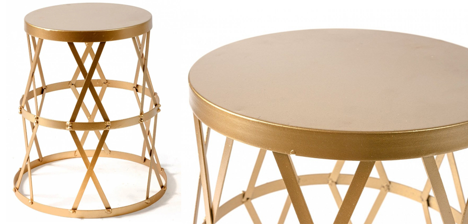 Приставной стол Metal Round Drum Приставной стол Metal Round Drum - Loft-Concept в Тюмени