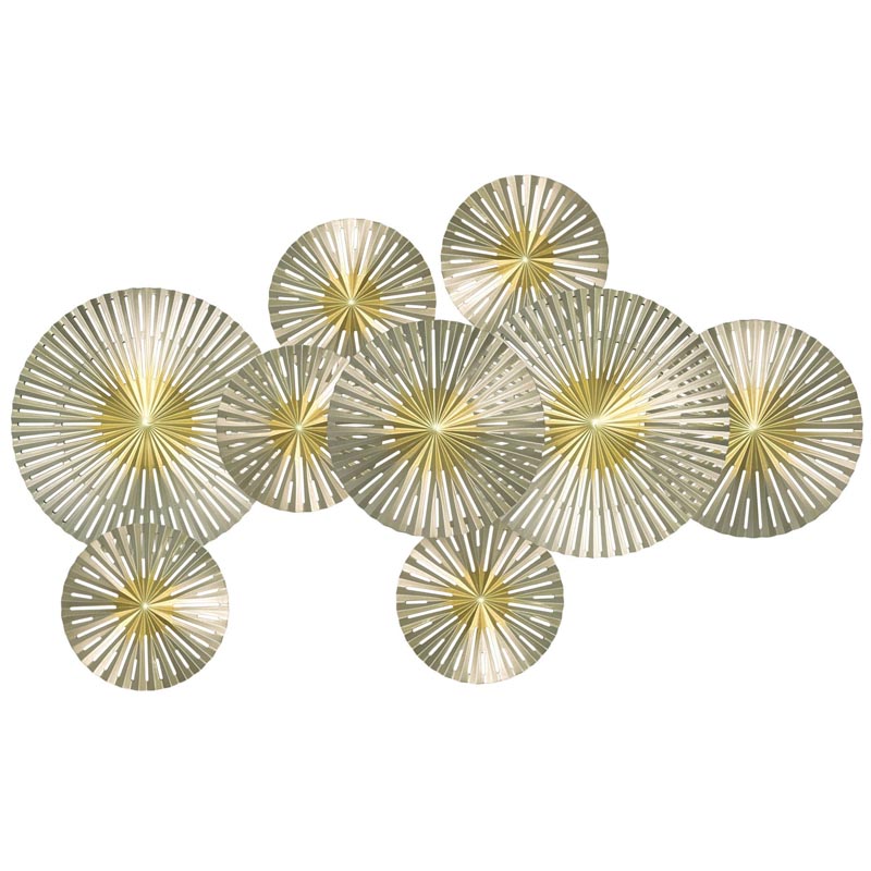 Арт-объект Apollo Gold and Silver Wall Plaque Disc gap 9 Золотой Серебряный Арт-объект Apollo Gold and Silver Wall Plaque Disc gap 9 Золотой Серебряный в Тюмени | Loft Concept