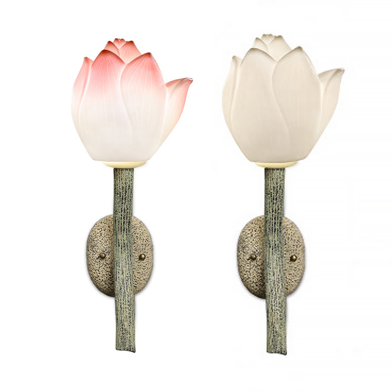 Бра Lotus Flower Sconce Розовый пастельный Белый Античный зеленый Бра Lotus Flower Sconce Розовый пастельный Белый Античный зеленый в Тюмени | Loft Concept