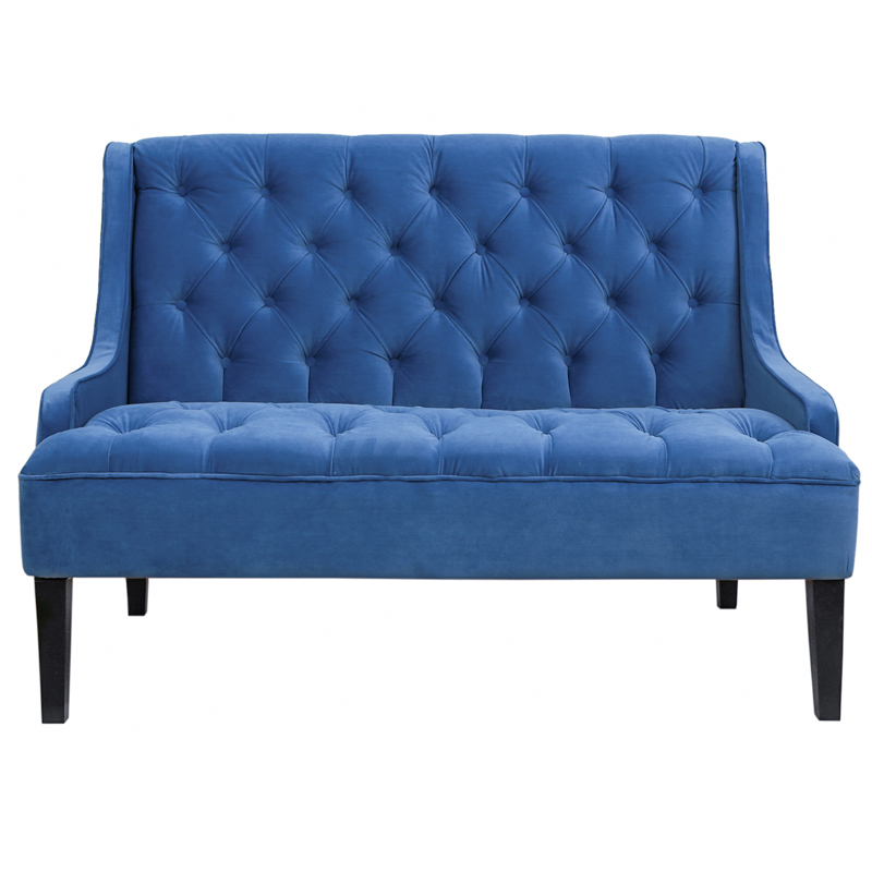 Диван Folket Sofa velour blue Синий Диван Folket Sofa velour blue Синий в Тюмени | Loft Concept