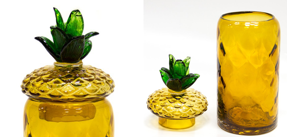 Ваза с крышкой Pineapple Transparent Amber L Ваза с крышкой Pineapple Transparent Amber L - Loft-Concept в Тюмени
